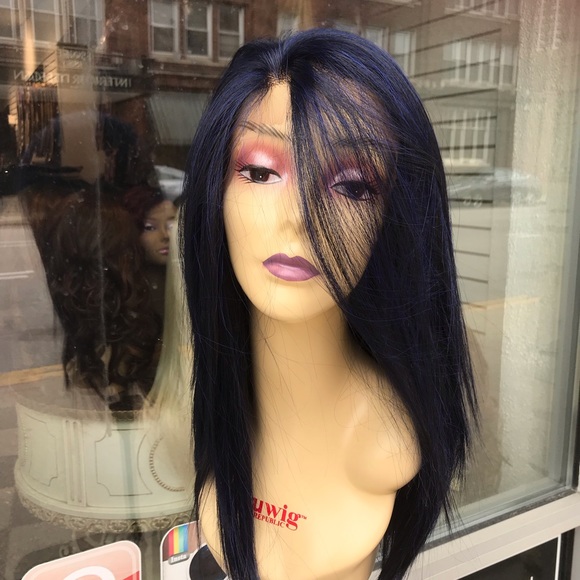 Blue Lacefron wig soft Swisslace freepart  Wig main image 6